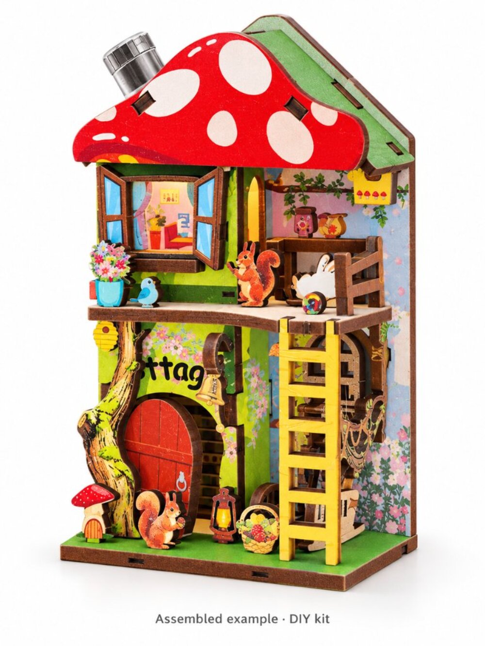 Woodland Mushroom Cottage DIY Magnetic Miniature Kit